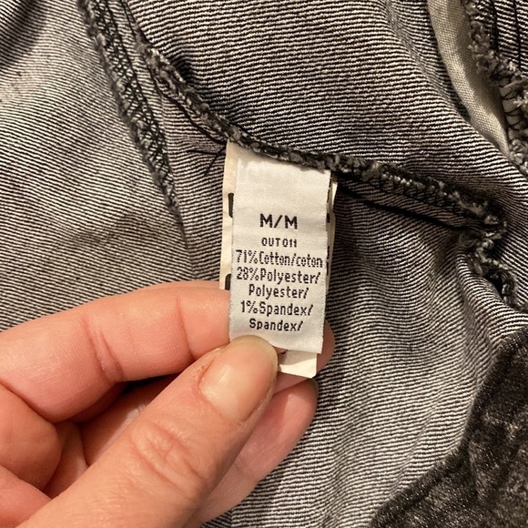 Vintage Ardene Black Jean Jacket Stud Embellished Full Zip (Size Medium) Women’s - Picture 9 of 14